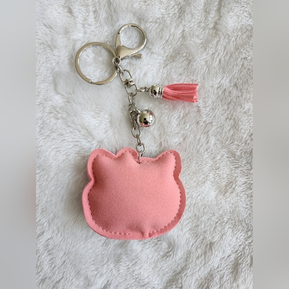 Hello Kitty Sparkling Rhinestone Keychain with Pink Accents - Picture 3 of 3